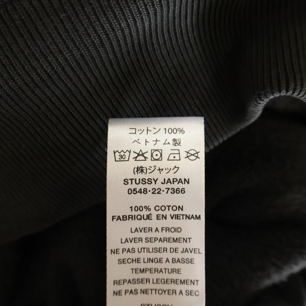 STUSSY(ステューシー) Pigment Dyed Fleece Hoodie ピグメント加工 プルオーバー パーカー フーディー ブラック 118509