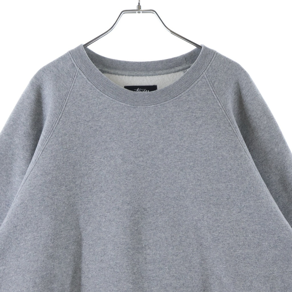 STUSSY(ステューシー) Contrast Stitch Label コントラスト ステッチ レーベル プルオーバー スウェット トレーナー グレー 118570