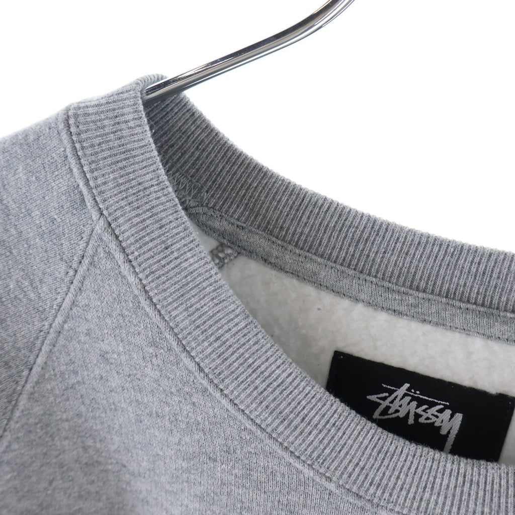 STUSSY(ステューシー) Contrast Stitch Label コントラスト ステッチ レーベル プルオーバー スウェット トレーナー グレー 118570