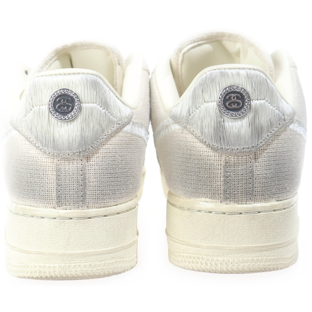 NIKE(ナイキ) ×STUSSY AIR FORCE 1 LOW FOSSIL STONE ステューシー エアフォース1 フォッシルストーン ローカットスニーカー アイボリー US10/28cm CZ9084-200