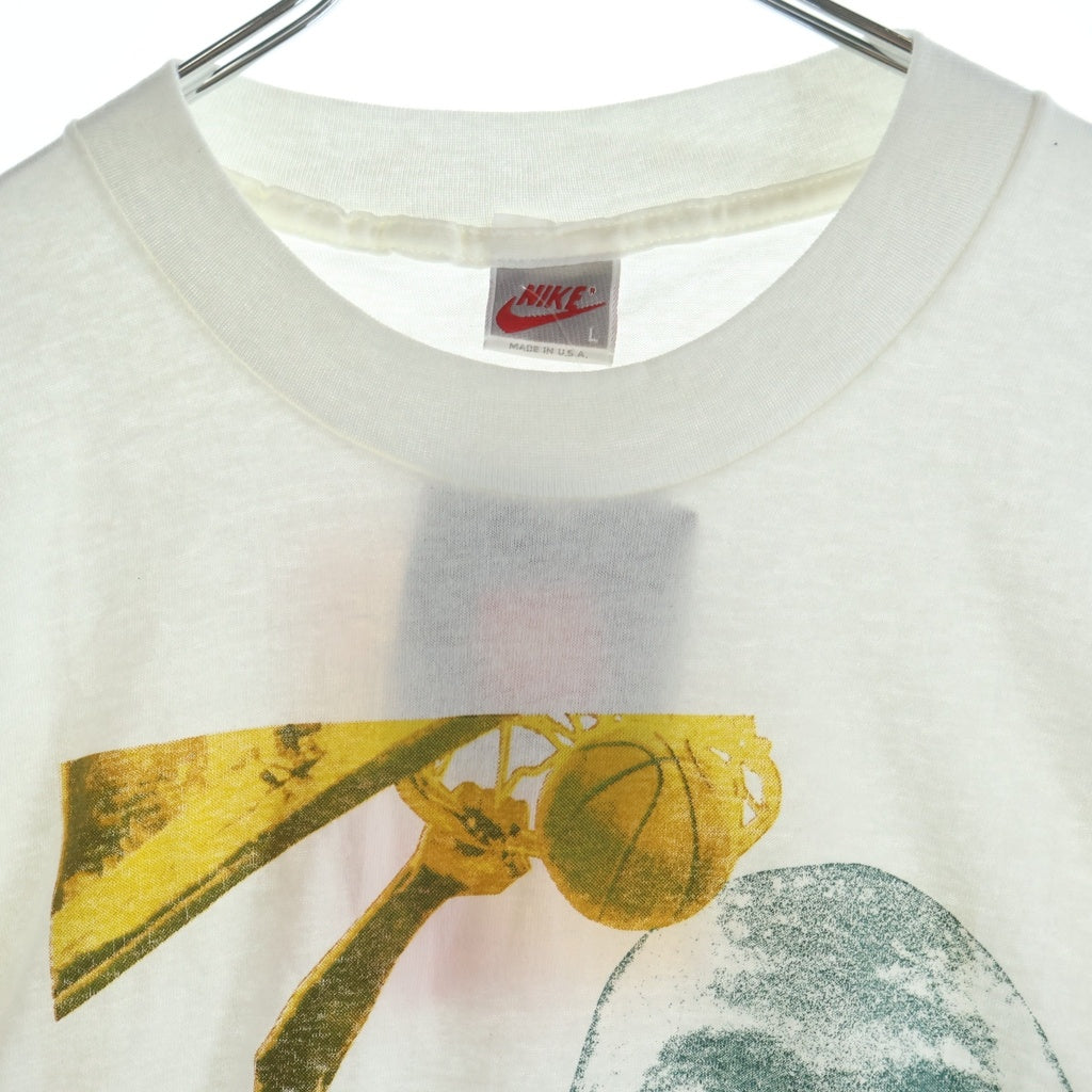 NIKE(ナイキ) 90s 銀タグ フロントマイケルジョーダン バックロゴプリント 半袖Tシャツ カットソー ホワイト
