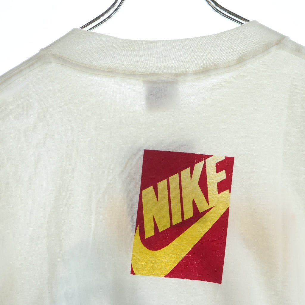 NIKE(ナイキ) 90s 銀タグ フロントマイケルジョーダン バックロゴプリント 半袖Tシャツ カットソー ホワイト