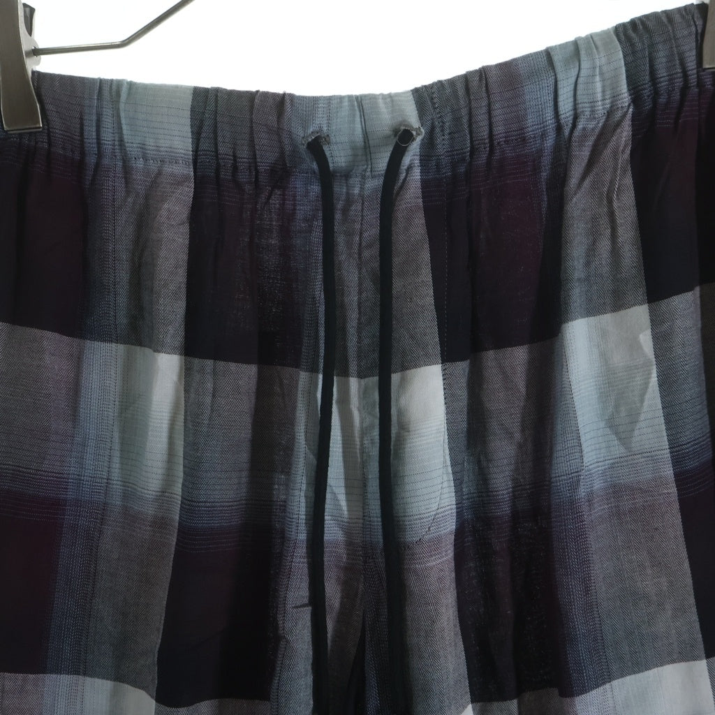 UNUSED(アンユーズド) ×SUGARHILL OMBRE CHECK SHORTS シュガーヒル オンブレチェックショーツ ハーフパンツ マルチ