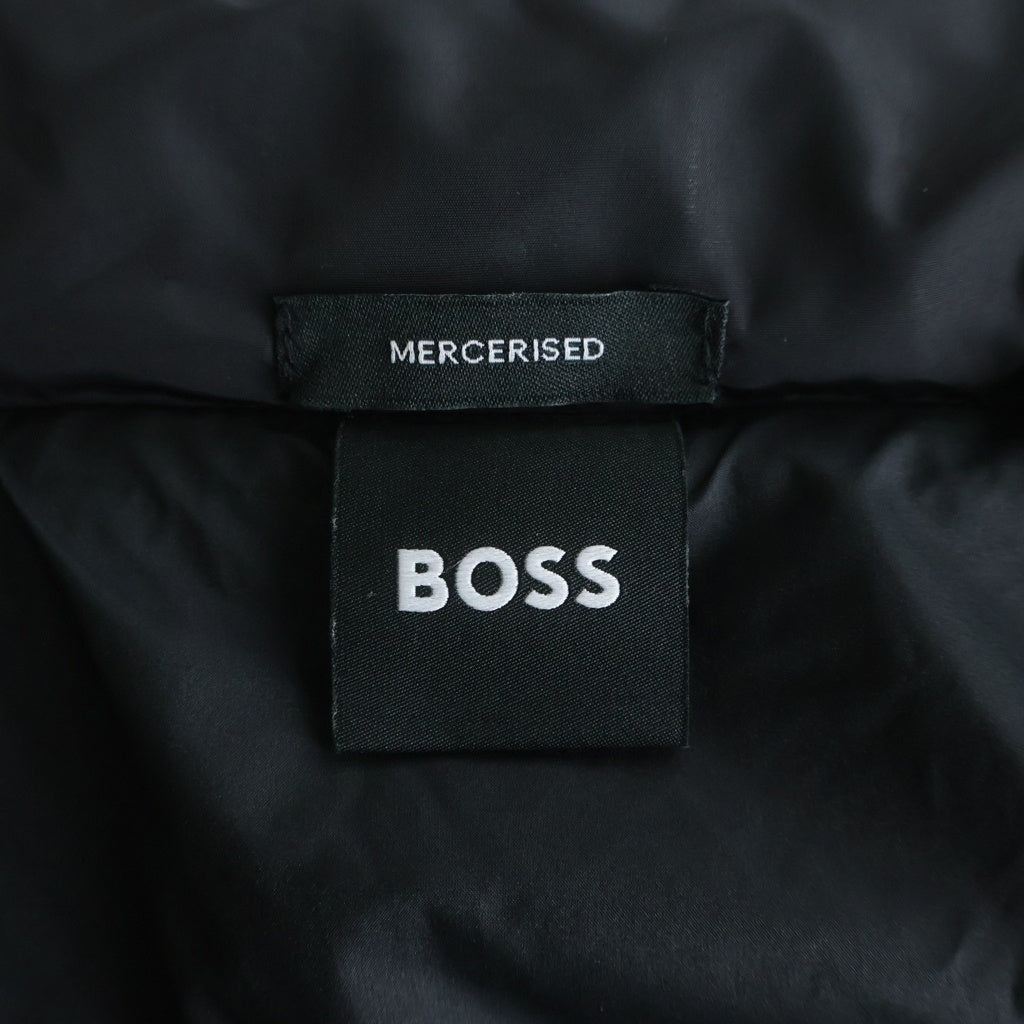 HUGO BOSS(ヒューゴボス) Hooded Strip Jacket フーデッド ストライプ切り替え ジップアップジャケット ブラック