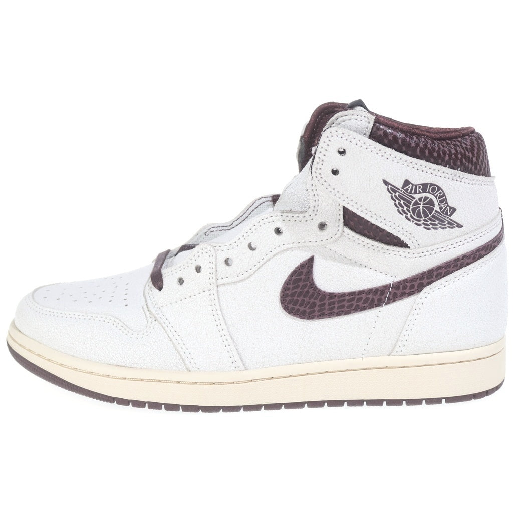 NIKE(ナイキ) ×A MA MANIERE AIR JORDAN 1 RETRO HIGH OG SP SAIL AND BURGUNDY エアジョーダン1 ハイカットスニーカー US10.5/28.5cm DO7097-100