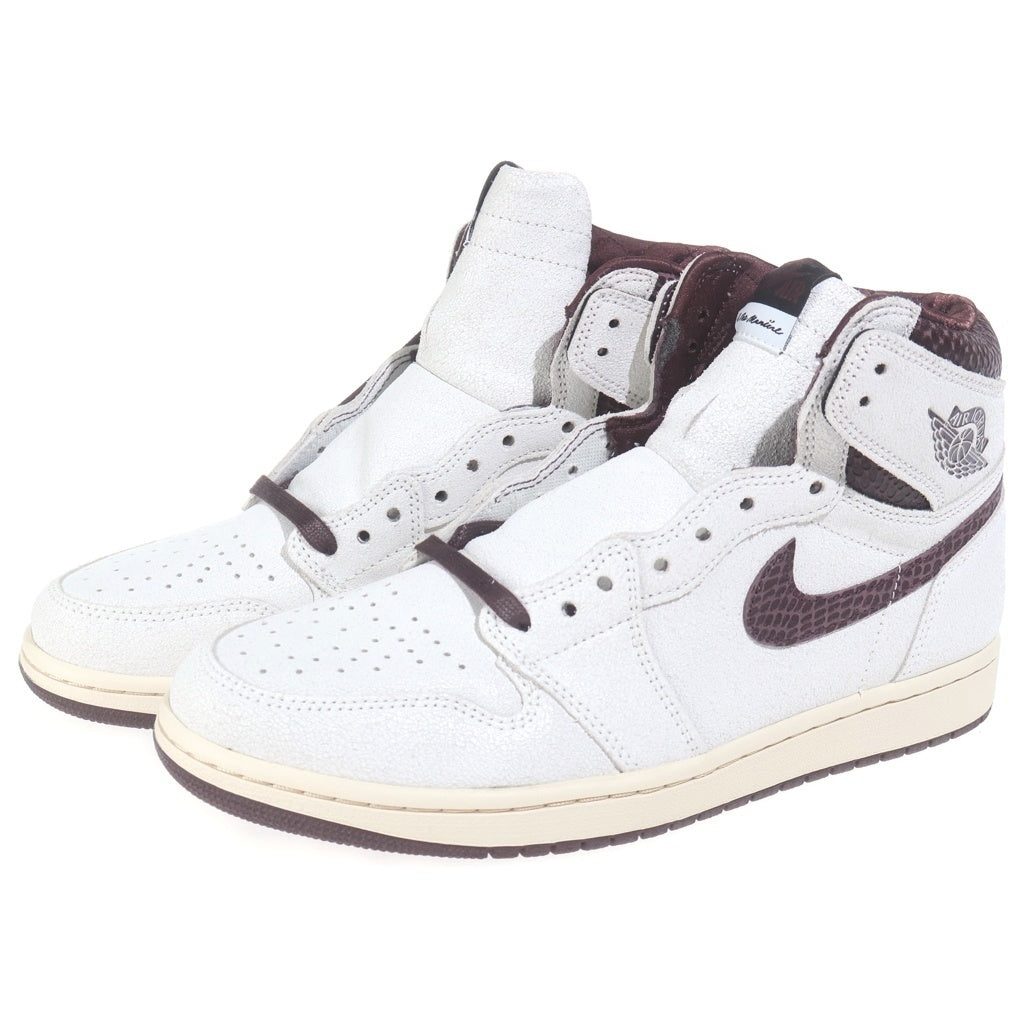 NIKE(ナイキ) ×A MA MANIERE AIR JORDAN 1 RETRO HIGH OG SP SAIL AND BURGUNDY エアジョーダン1 ハイカットスニーカー US10.5/28.5cm DO7097-100
