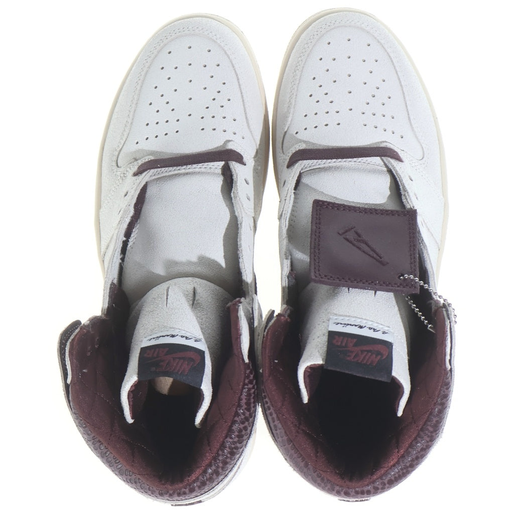 NIKE(ナイキ) ×A MA MANIERE AIR JORDAN 1 RETRO HIGH OG SP SAIL AND BURGUNDY エアジョーダン1 ハイカットスニーカー US10.5/28.5cm DO7097-100