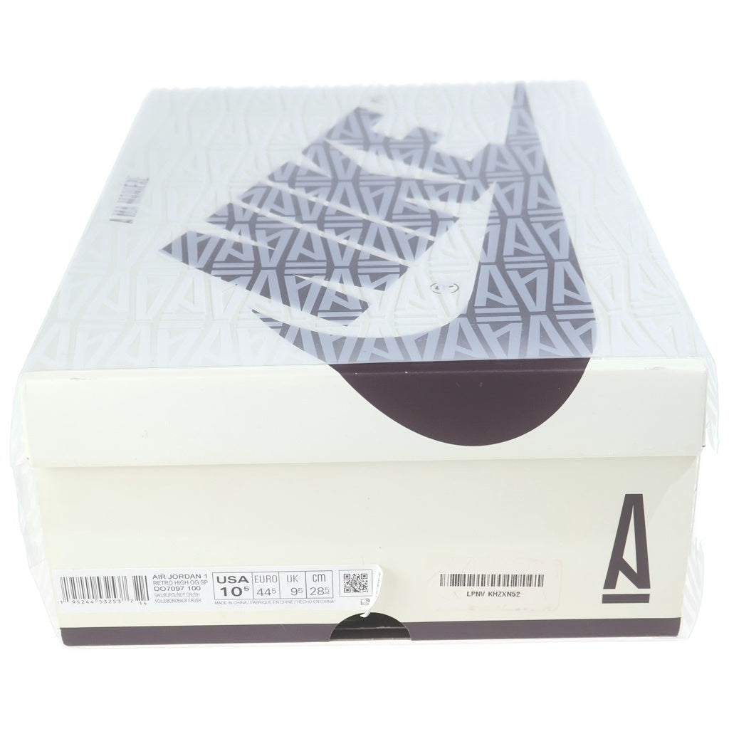 NIKE(ナイキ) ×A MA MANIERE AIR JORDAN 1 RETRO HIGH OG SP SAIL AND BURGUNDY エアジョーダン1 ハイカットスニーカー US10.5/28.5cm DO7097-100