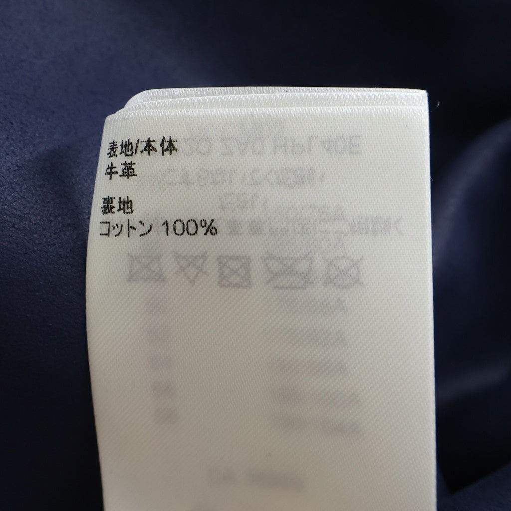 LOUIS VUITTON(ルイヴィトン) 23AW モノグラム型押し 切替 スエードレザー シャツジャケット ブルゾン ネイビー RM232Q ZA0 HPL40E