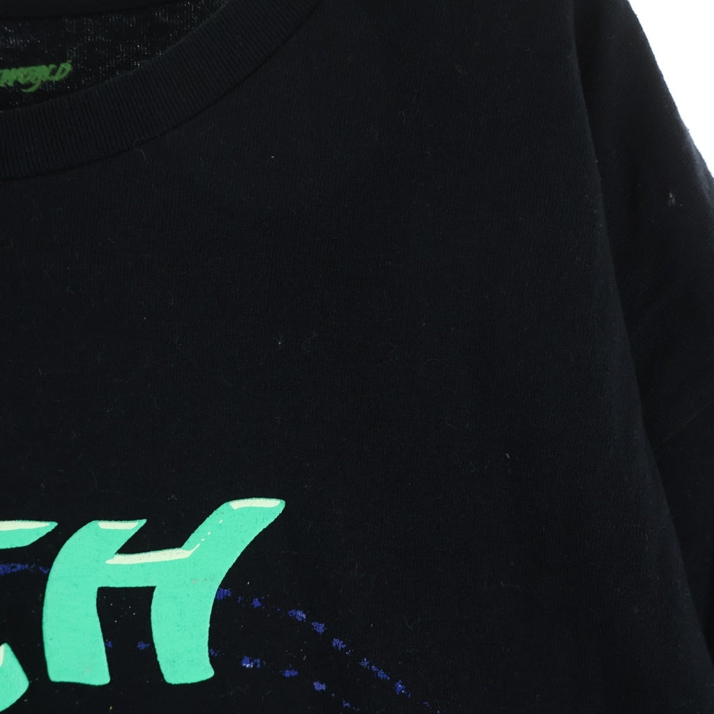 READY MADE(レディメイド) ×PSYCHWORLD サイコワールド フロントプリント 半袖Tシャツ カットソー ブラック