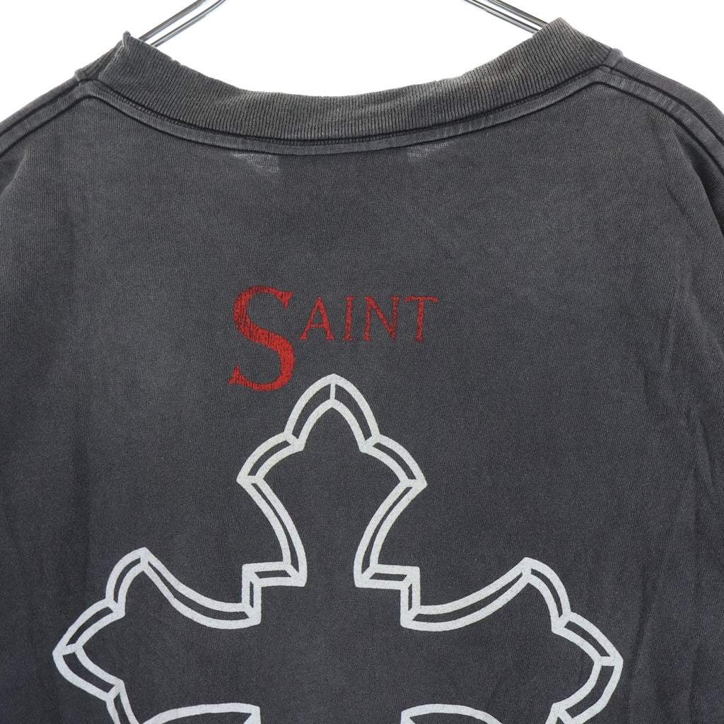 SAINT MICHAEL(セントマイケル) 25SS 2PAC 2PC SS TEE 2パック プリントクルーネック半袖Tシャツ グレー SM-HR8-0000-C14