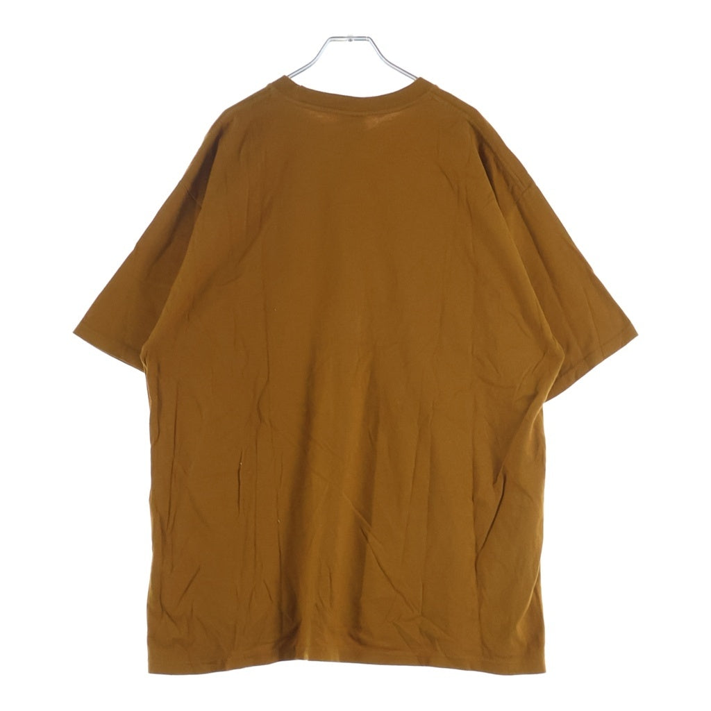 STUSSY(ステューシー) Levitation Pigment Dyed Tee フロントプリント 半袖Tシャツ カットソー ブラウン