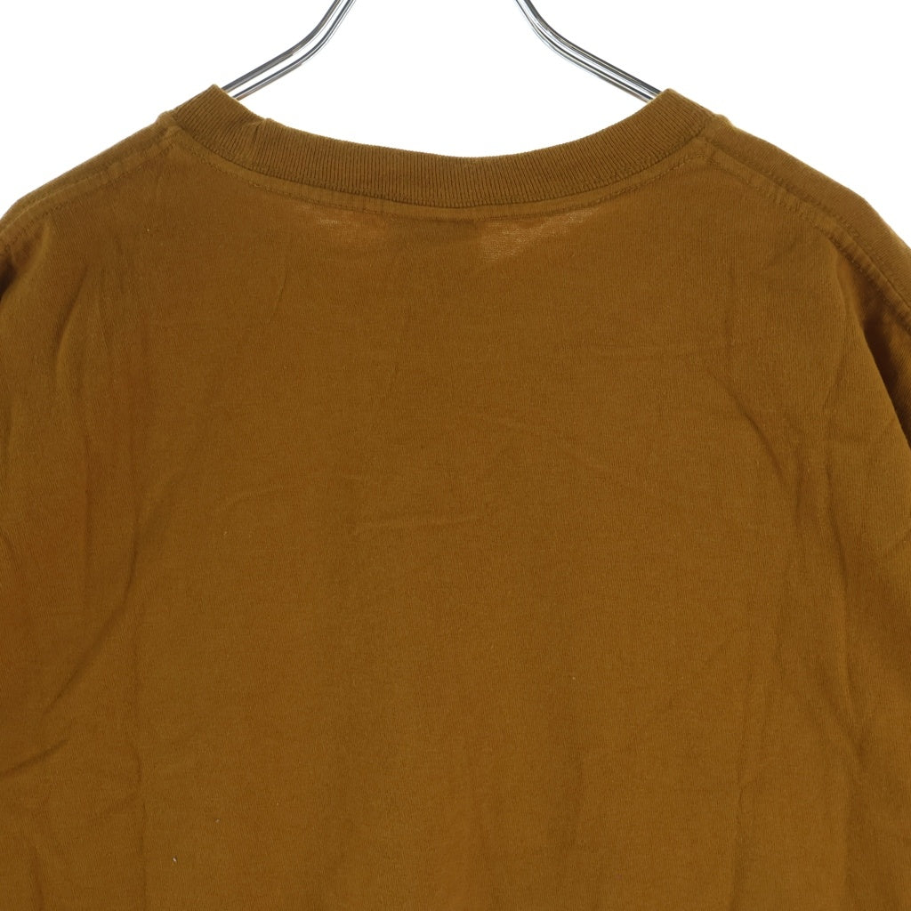 STUSSY(ステューシー) Levitation Pigment Dyed Tee フロントプリント 半袖Tシャツ カットソー ブラウン