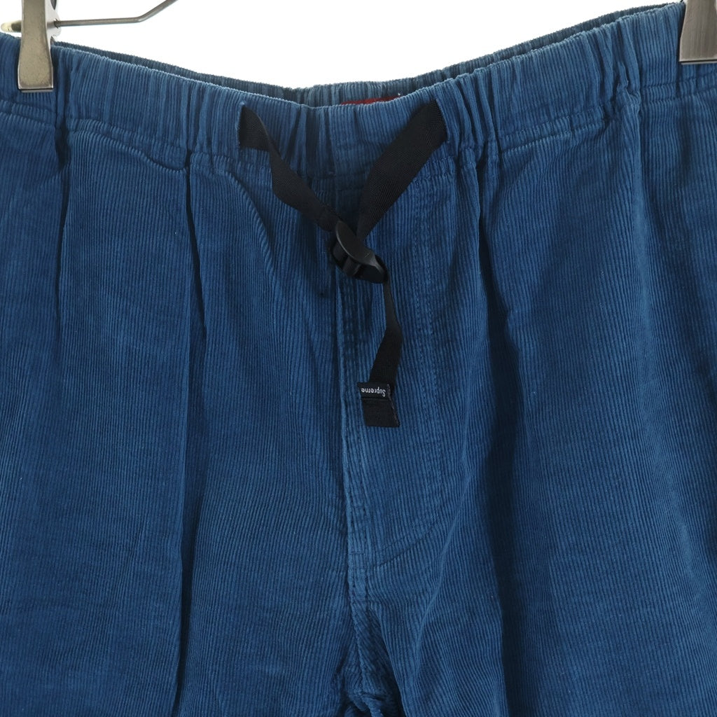 SUPREME(シュプリーム) Coduroy Belted Shorts コーデュロイ ベルテッド ショーツ ハーフパンツ ブルー