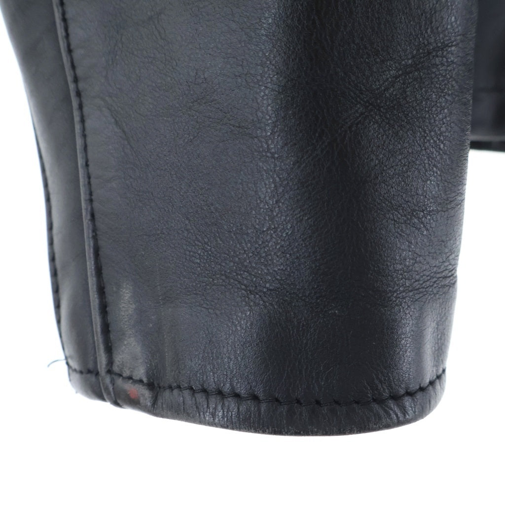 SCHOTT(ショット) 641 シングル ジップアップ レザー ライダース ジャケット ブラック