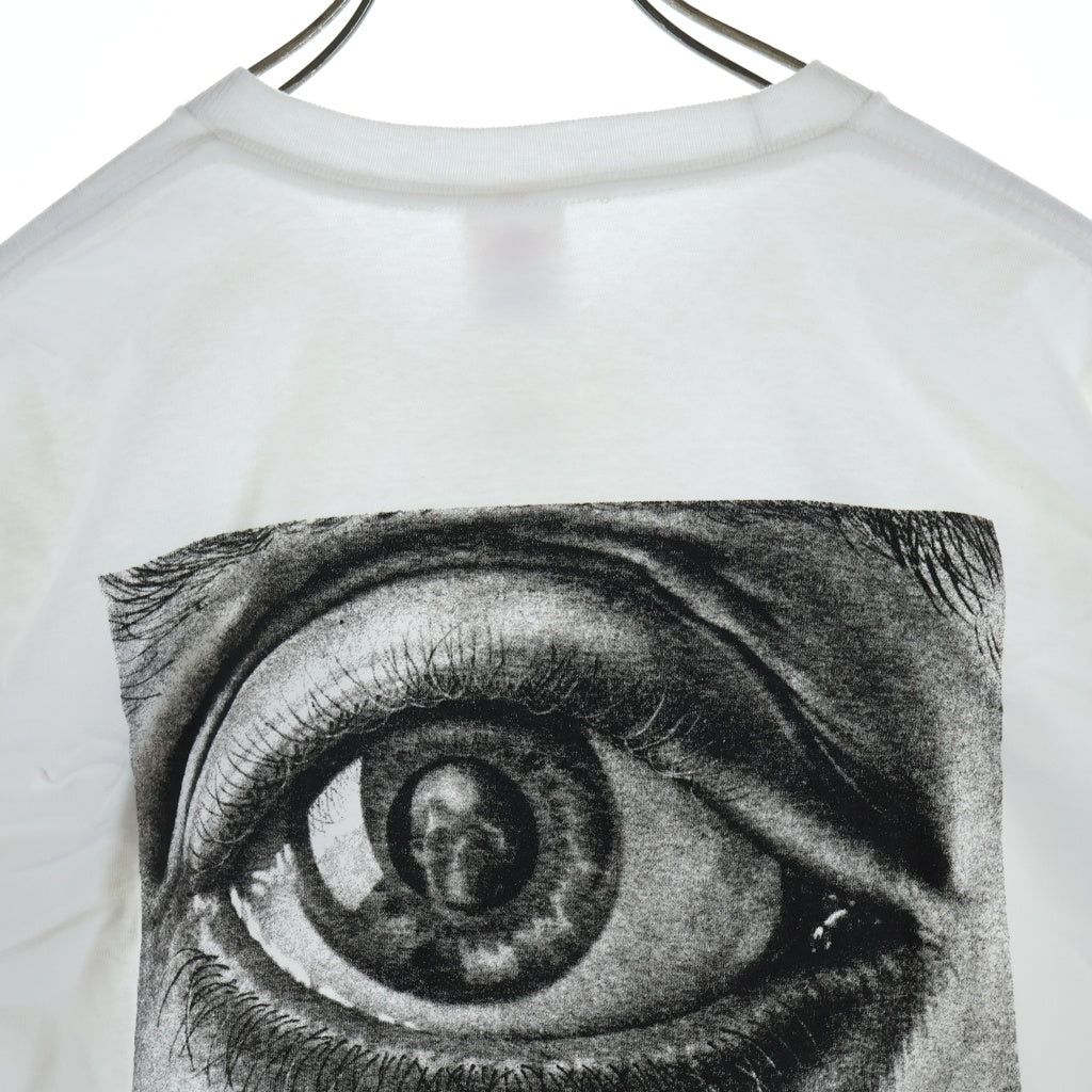 SUPREME(シュプリーム) 17SS × M.C Escher Eye L/S Tee マウリッツ・コルネリス・エッシャー アイプリント クルーネック 長袖Tシャツ カットソー ホワイト