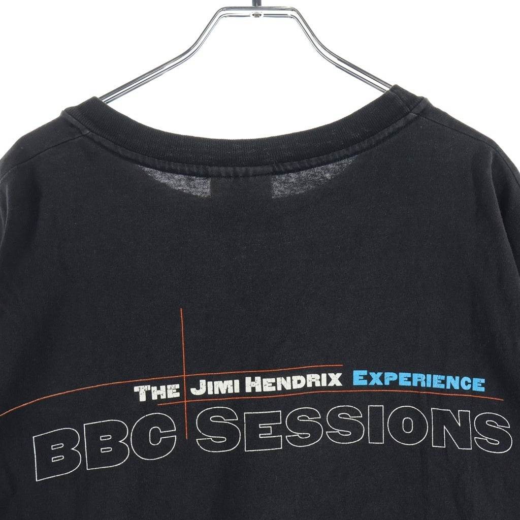 VINTAGE(ヴィンテージ) The Jimi Hendrix Experience BBC Sessions ジミ ヘンドリックス グラフィックプリント クルーネック 半袖Tシャツカットソー ブラック