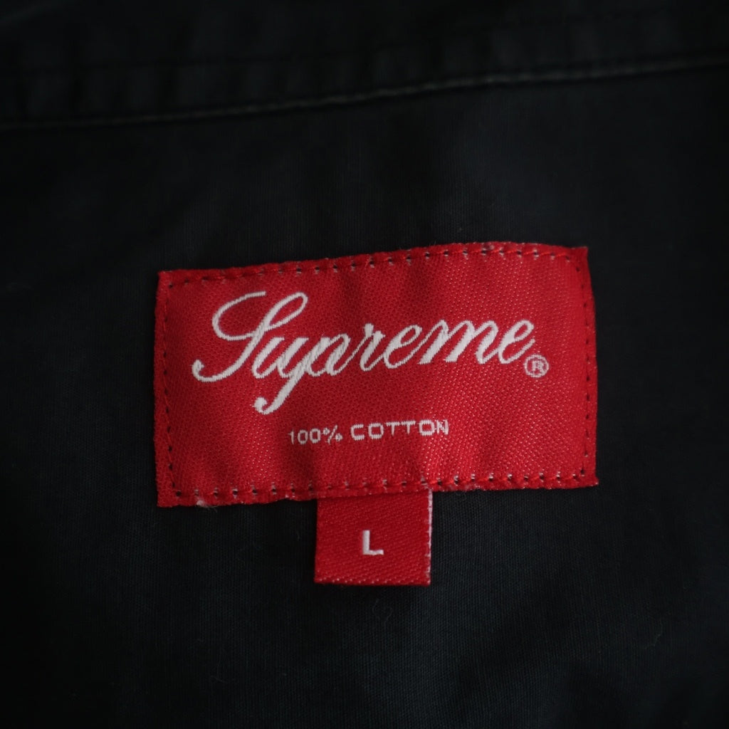 SUPREME(シュプリーム) 13AW Basquiat Notes LIS Shirt グラフィックプリント長袖シャツブラック