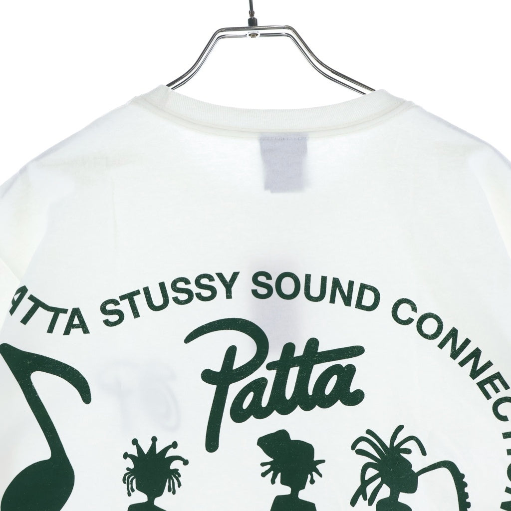 STUSSY(ステューシー) ×Patta Sound Connection Tee パタ サウンド コネクション クルーネック 半袖Tシャツ カットソー ホワイト