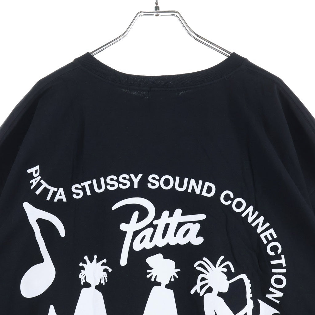 STUSSY(ステューシー) ×Patta Sound Connection Tee パタ サウンド コネクション クルーネック 半袖Tシャツ カットソー ブラック