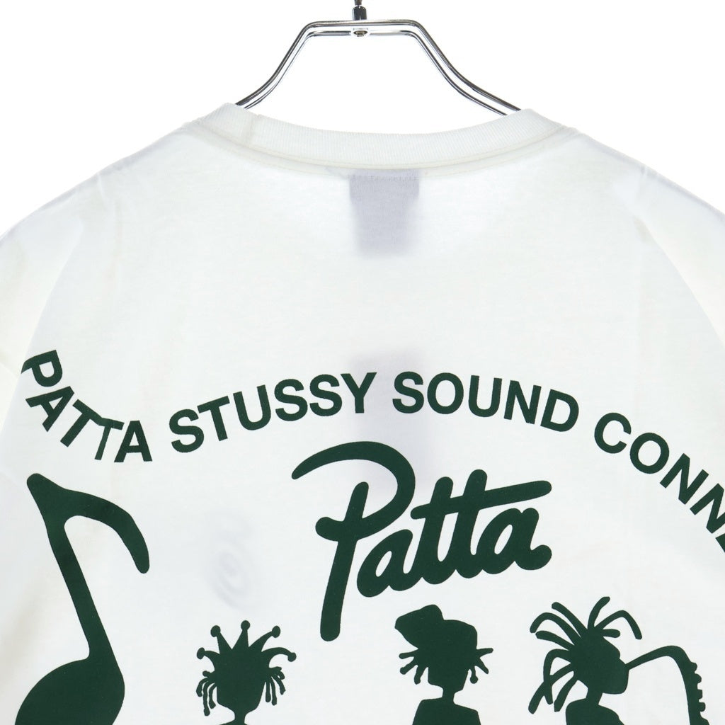STUSSY(ステューシー) ×Patta Sound Connection Tee パタ サウンド コネクション クルーネック 半袖Tシャツ カットソー ホワイト
