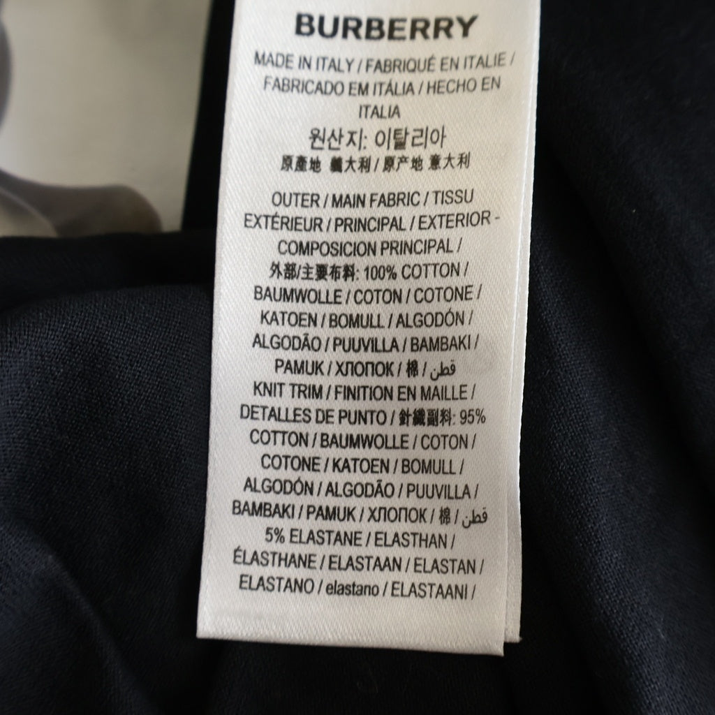 BURBERRY(バーバリー) 19SS MONTAGE PRINT COTTON ORVERSIZE Tee モンテージプリント クルーネック半袖Tシャツ カットソー ブラック 4558807