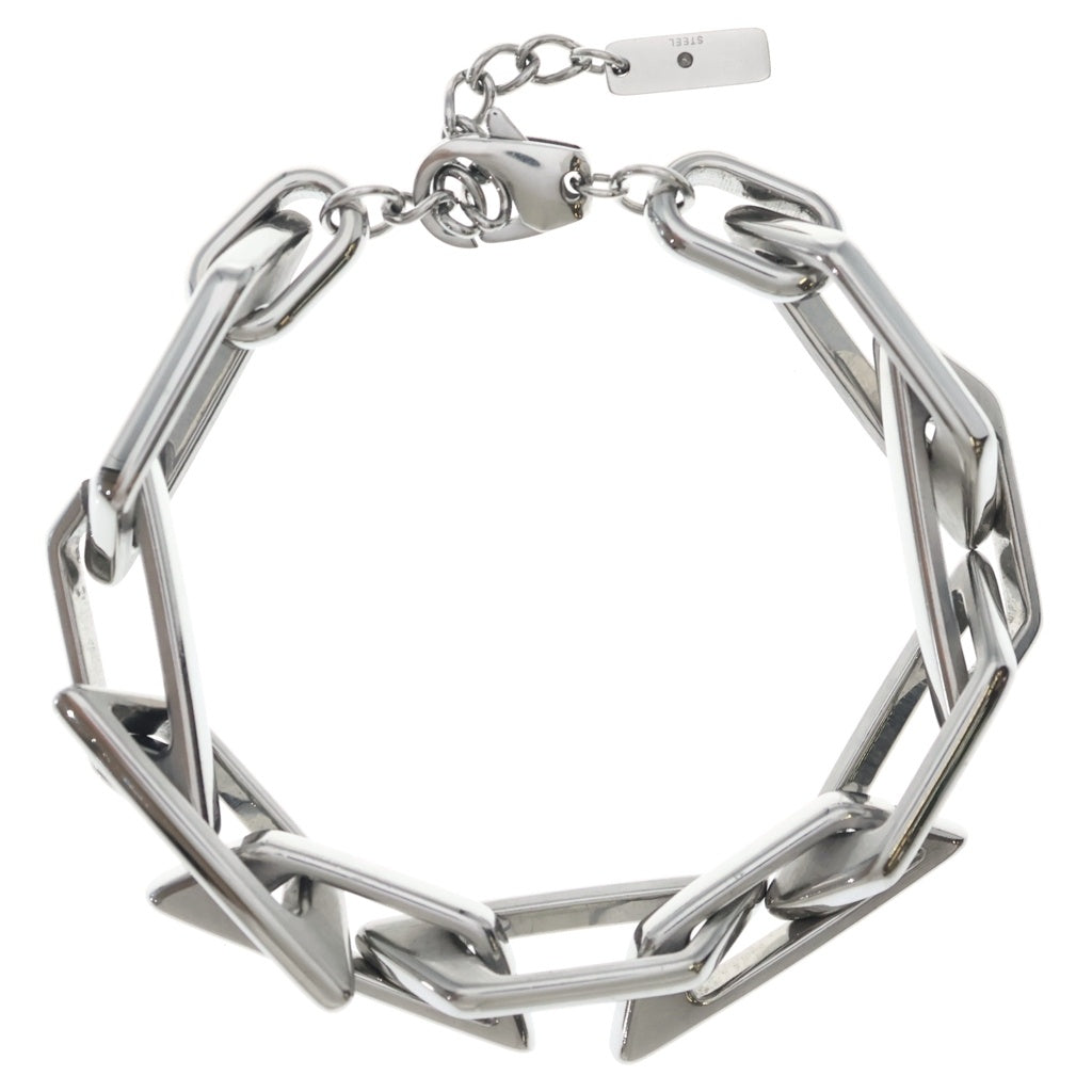 DIESEL(ディーゼル) Dロゴ チェーン ブレスレット シルバー DX1577040