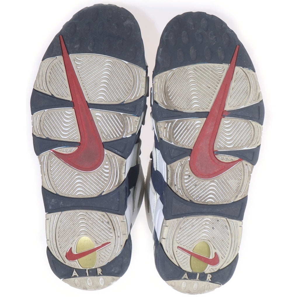 NIKE(ナイキ) AIR MORE UPTEMPO Olympic エアモアアップテンポ オリンピック ハイカットスニーカー ホワイト/ネイビー US10.5/28.5cm 414962‐104
