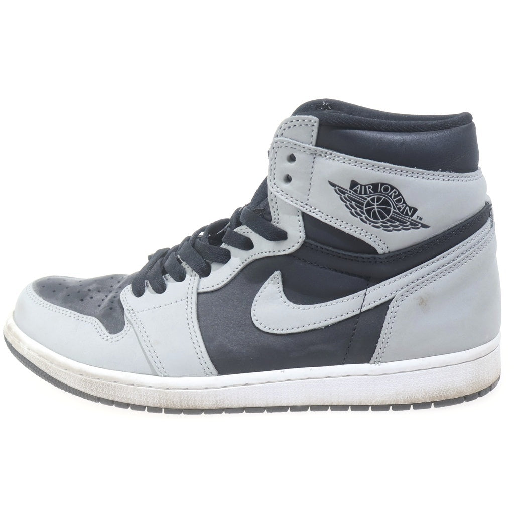 NIKE(ナイキ) AIR JORDAN 1 RETRO HIGH OG SHADOW 2.0 エアジョーダン1 シャドウ 2.0 ハイカットスニーカー ブラック/グレー US10.5/28.5cm 555088-035