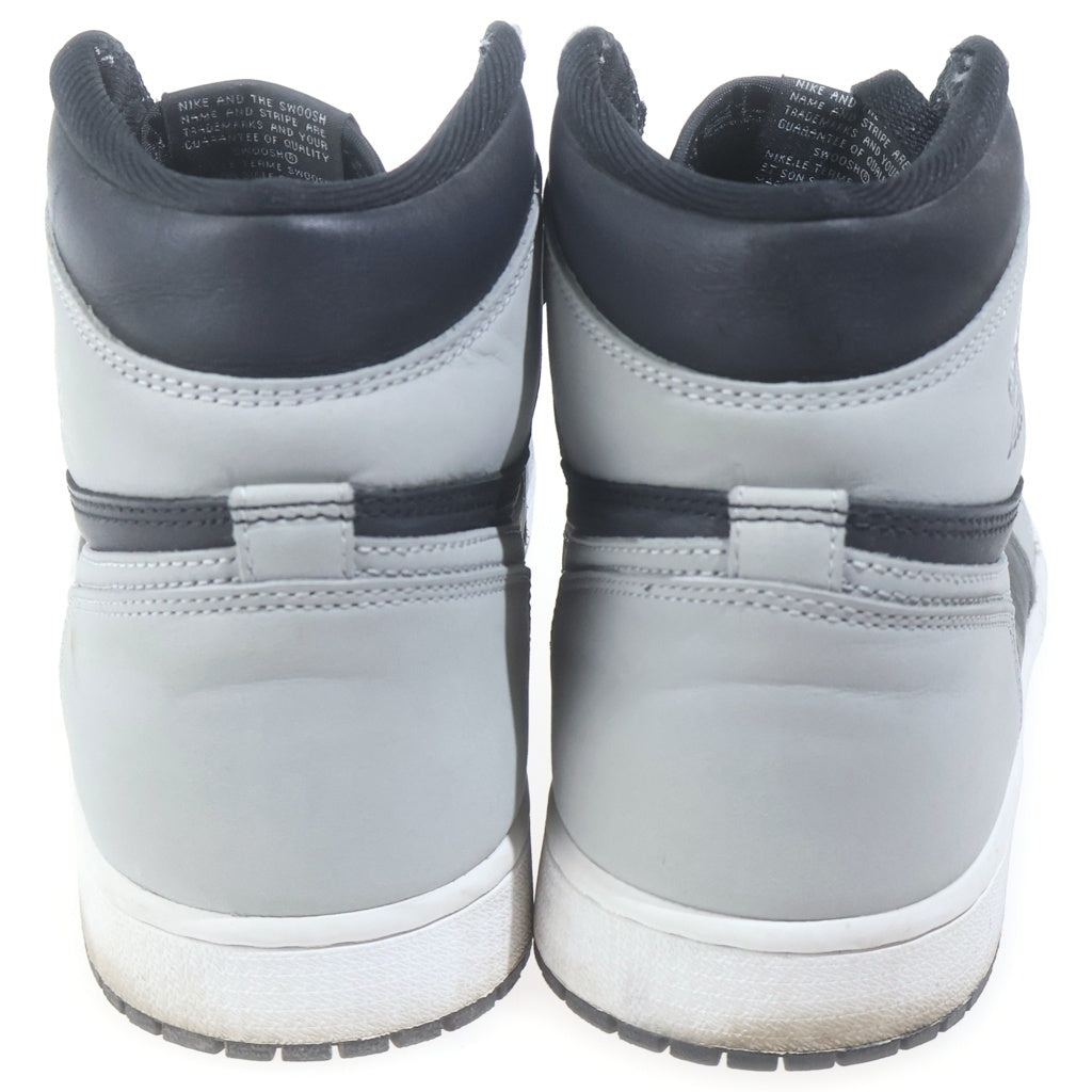 NIKE(ナイキ) AIR JORDAN 1 RETRO HIGH OG SHADOW 2.0 エアジョーダン1 シャドウ 2.0 ハイカットスニーカー ブラック/グレー US10.5/28.5cm 555088-035