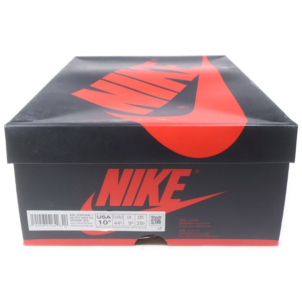 NIKE(ナイキ) AIR JORDAN 1 RETRO HIGH OG SHADOW 2.0 エアジョーダン1 シャドウ 2.0 ハイカットスニーカー ブラック/グレー US10.5/28.5cm 555088-035
