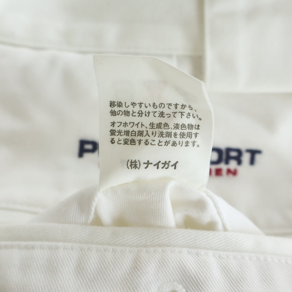 POLO SPORT RALPH LAUREN(ポロスポーツラルフローレン) 90s 初期 バックポケットエンブロイダリー ワイドチノパンツ ホワイト