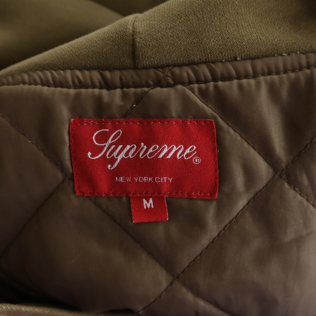 SUPREME(シュプリーム) 22AW Fleece Hooded Denim Shirt フリース フーデッド デニム シャツ ブラウン