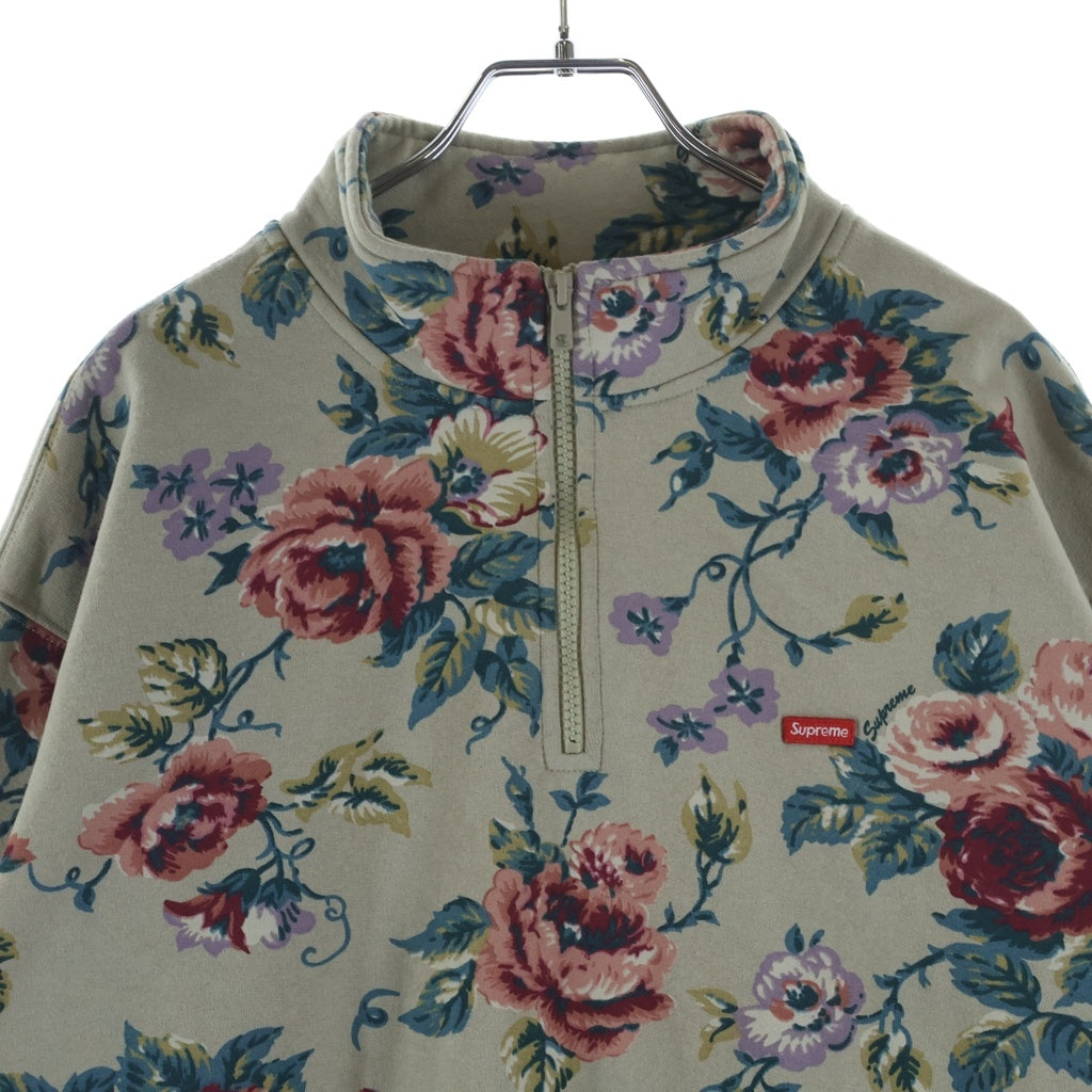 SUPREME(シュプリーム) 26SS Small Box Half Zip Pullover Floral スモール ボックス ハーフジップ プルオーバー スウェット フローラル マルチ