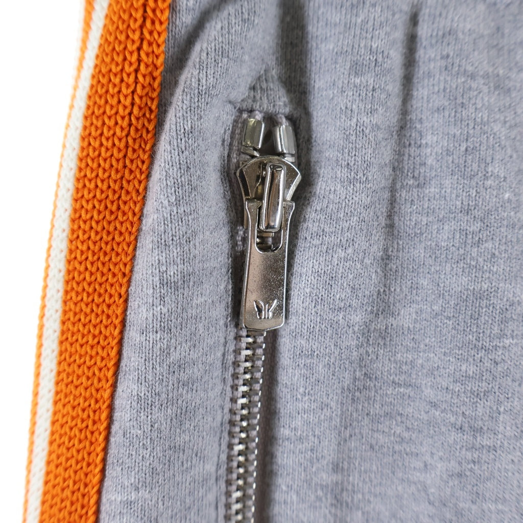 Needles(ニードルス) 26SS Track Pant サイドライン スウェット トラックパンツ グレー/オレンジ RW1580