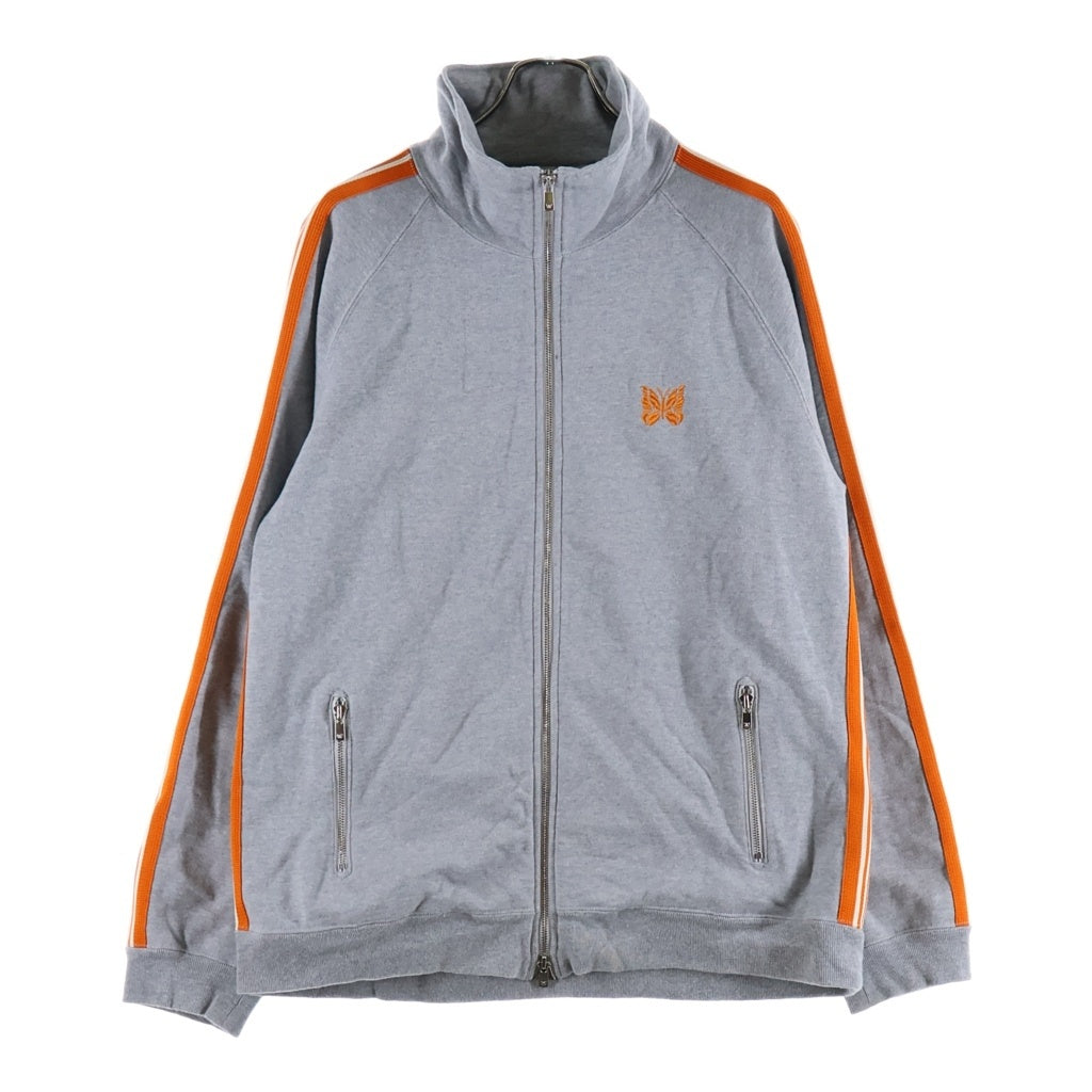 Needles(ニードルス) 26SS Track Jacket サイドライン スウェット トラックジャケット グレー/オレンジ RW1578
