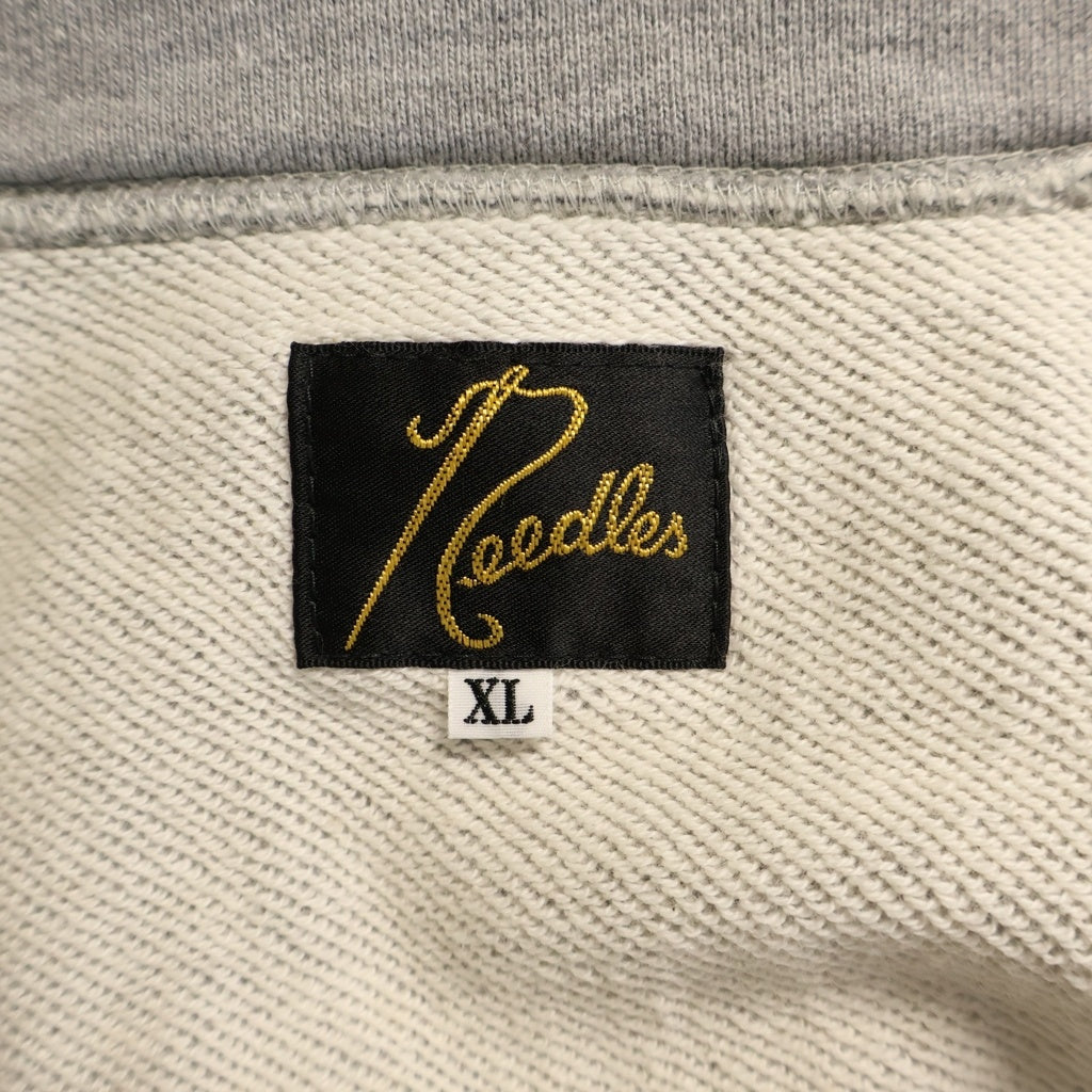 Needles(ニードルス) 26SS Track Jacket サイドライン スウェット トラックジャケット グレー/オレンジ RW1578