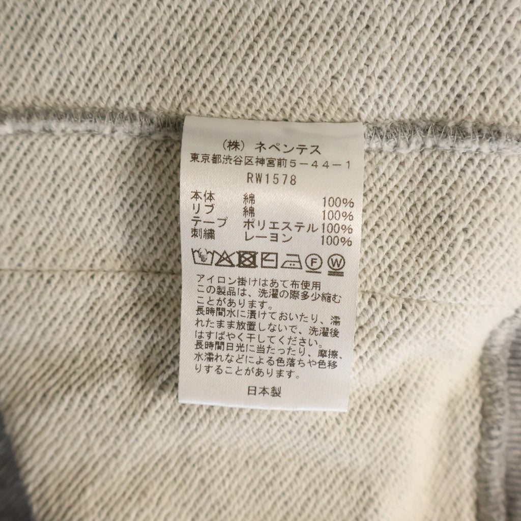 Needles(ニードルス) 26SS Track Jacket サイドライン スウェット トラックジャケット グレー/オレンジ RW1578
