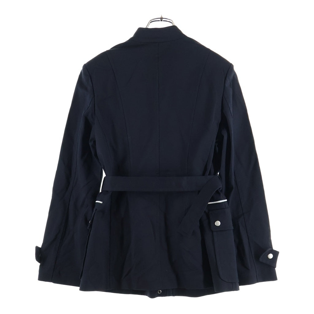 DKNY(ダナキャラン) ナイロン ミリタリー ロングコート ブラック レディース