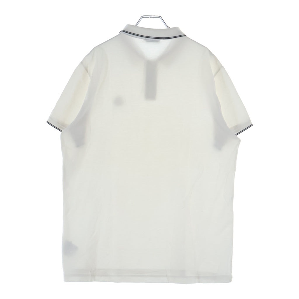 MONCLER(モンクレール) MAGLIA POLO MANICA COLTA マグリア ポロ マニカ コルタ フロントロゴワッペン 半袖ポロシャツ ホワイト