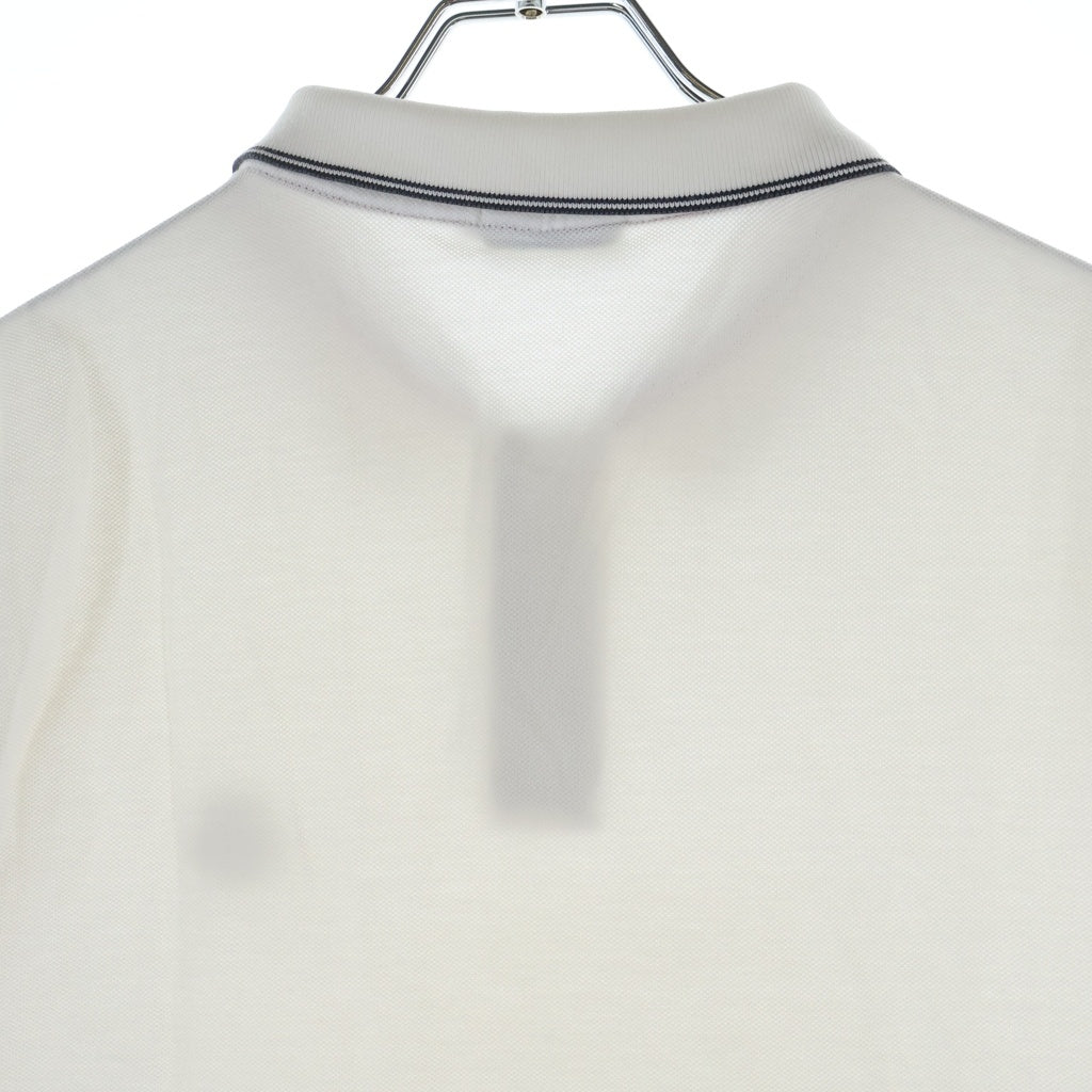 MONCLER(モンクレール) MAGLIA POLO MANICA COLTA マグリア ポロ マニカ コルタ フロントロゴワッペン 半袖ポロシャツ ホワイト