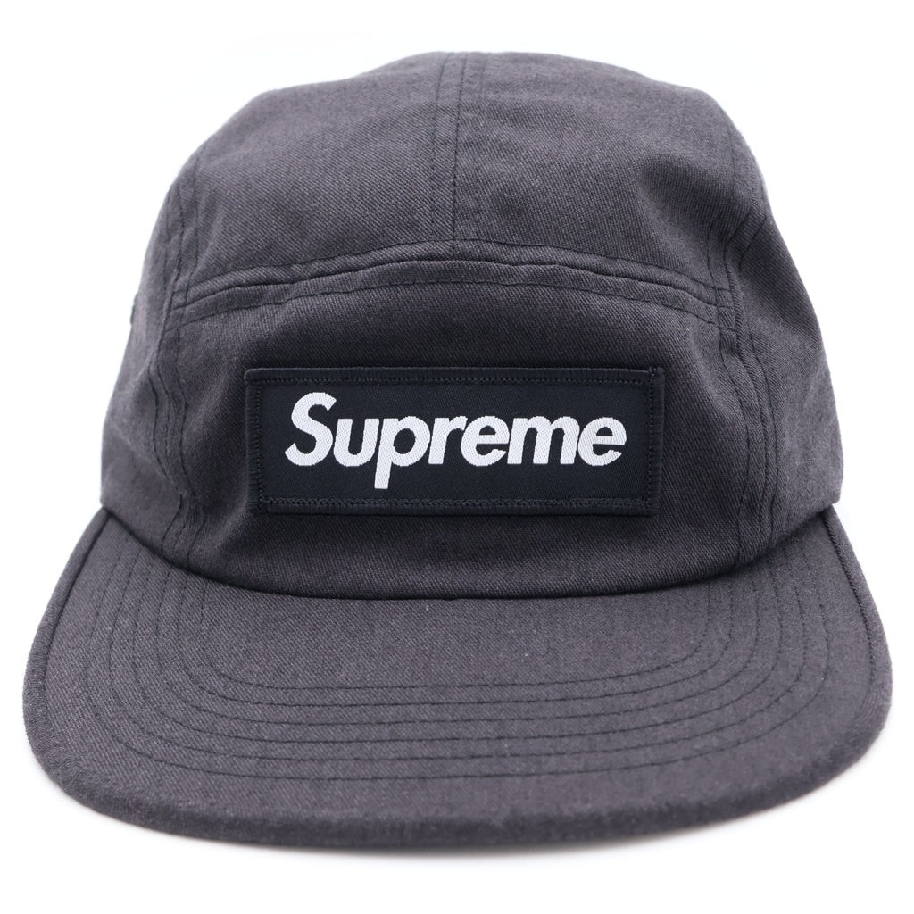 SUPREME(シュプリーム) 21SS Washed Chino Twill Camp Cap ウォッシュド加工 ツイル キャンプ キャップ 帽子 ブラック