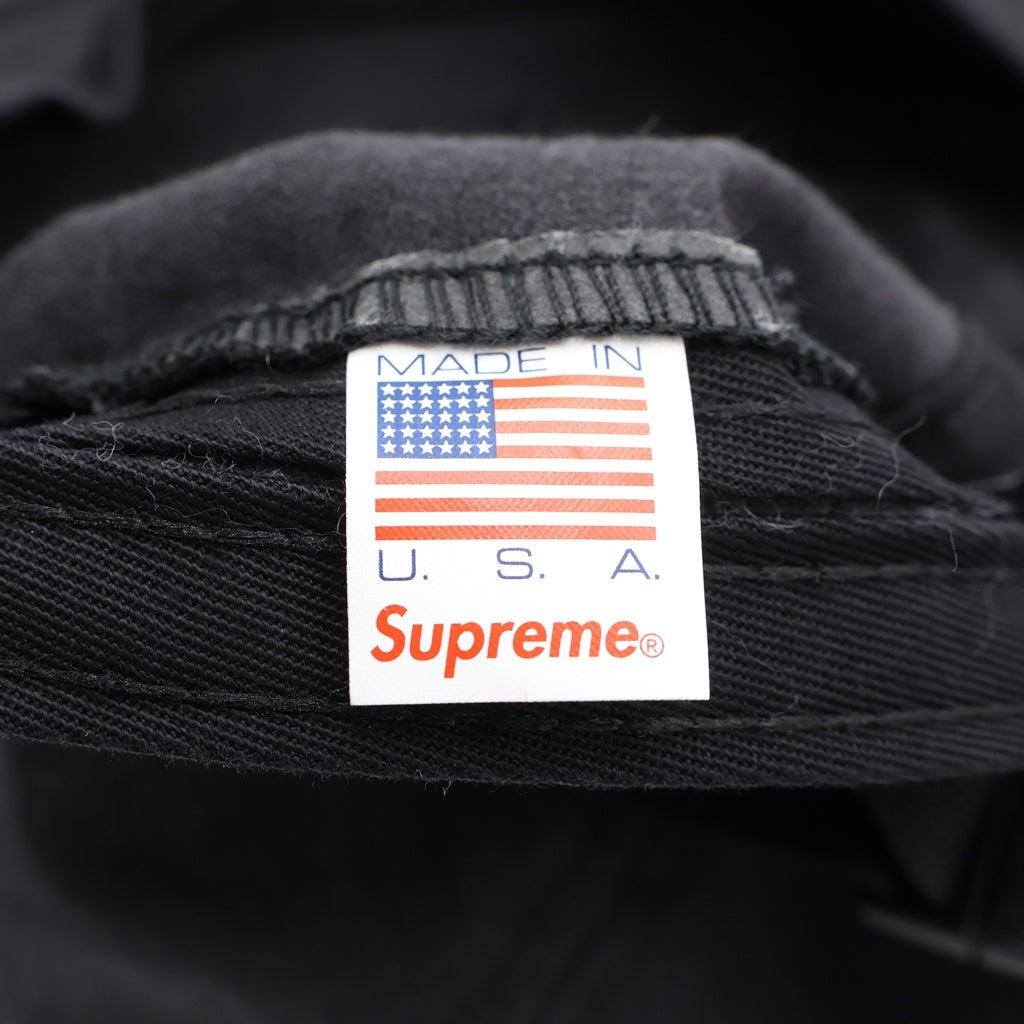 SUPREME(シュプリーム) 21SS Washed Chino Twill Camp Cap ウォッシュド加工 ツイル キャンプ キャップ 帽子 ブラック