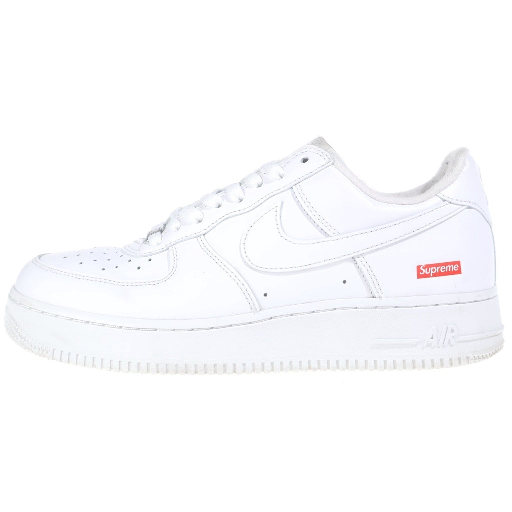 NIKE(ナイキ) ×SUPREME AIR FORCE1 エアフォース1 レザーローカットスニーカー ホワイト US9/27cm CU9225-100