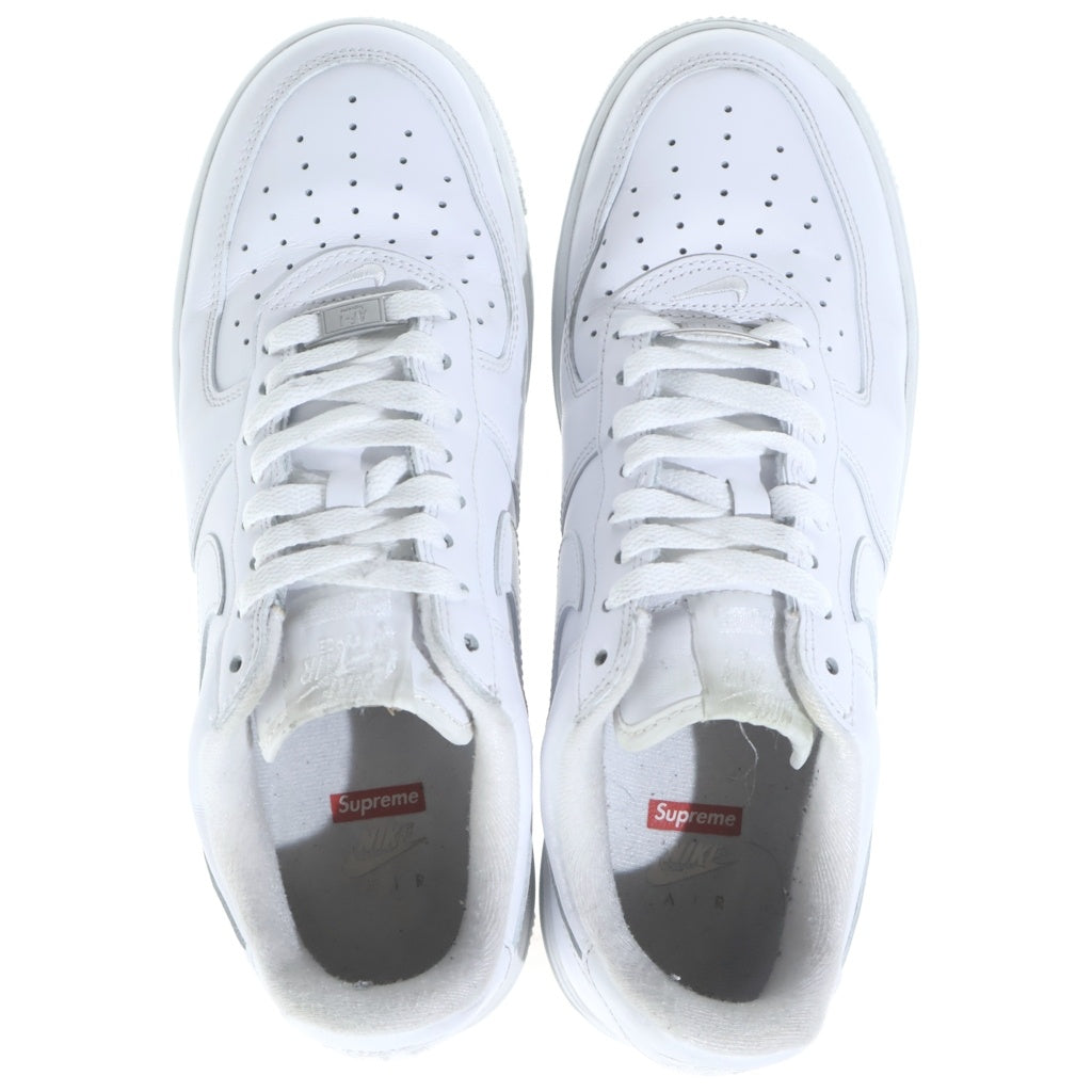 NIKE(ナイキ) ×SUPREME AIR FORCE1 エアフォース1 レザーローカットスニーカー ホワイト US9/27cm CU9225-100
