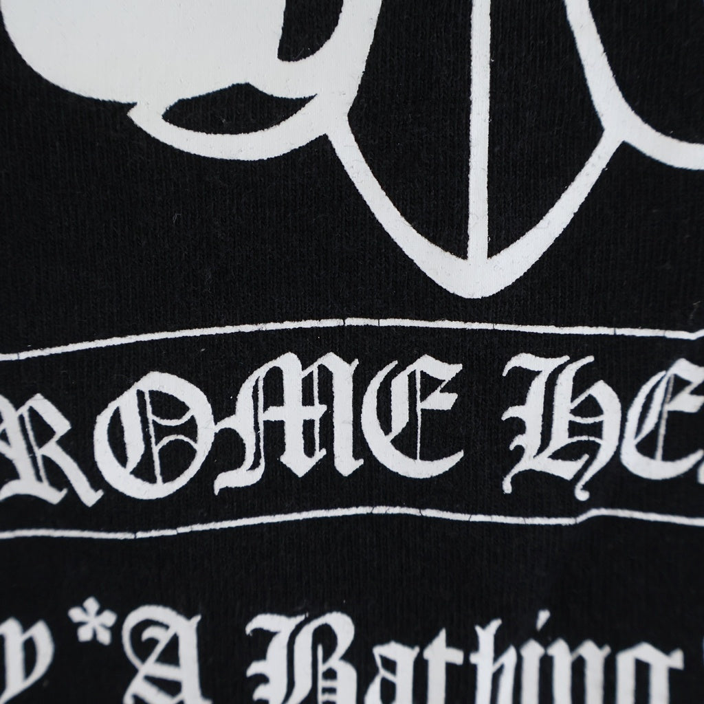 CHROME HEARTS(クロムハーツ) ×A BATHING APE Baby Milo Horseshoe アベイシングエイプ ベイビーマイロ 両面プリント 半袖Tシャツ カットソー ブラック