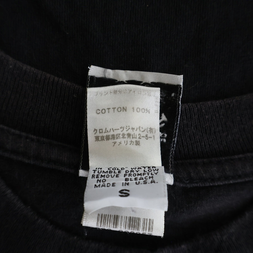 CHROME HEARTS(クロムハーツ) ×A BATHING APE Baby Milo Horseshoe アベイシングエイプ ベイビーマイロ 両面プリント 半袖Tシャツ カットソー ブラック