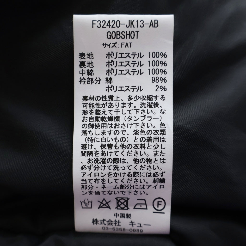 FAT(エフエーティー) FATE DEPTH フェイトデプス フラワー総柄 刺繍 リバーシブル ダウンジャケット マルチ F32420-JK13-AB