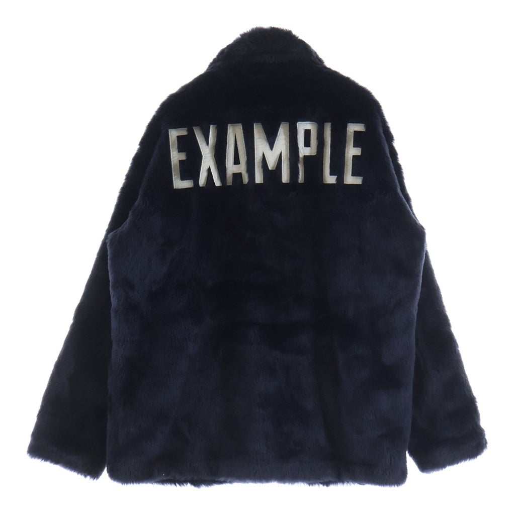 EXAMPLE(エグザンプル) ×SCHOT U.S.740N PEA JACKET フェイクファー ピージャケット ネイビー