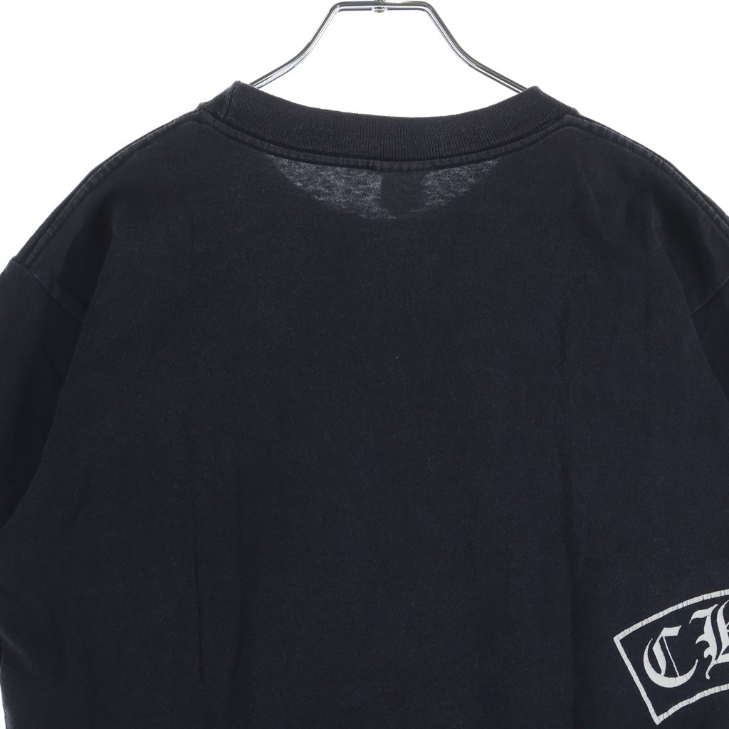 CHROME HEARTS(クロムハーツ) OLD CH CRS T-BAR TEE オールド CHクロス ティーバー 両面プリント 半袖Tシャツ カットソー ブラック